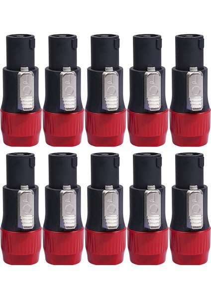 20/10 Adet Hoparlör Konnektörleri 4 Kutuplu 4 Pin Erkek Ses Kablosu Adaptörü Speakon Abs Kabuk Jack Aksesuarları Ohm Fiş Nötr NL4FC (Yurt Dışından) fırsatları