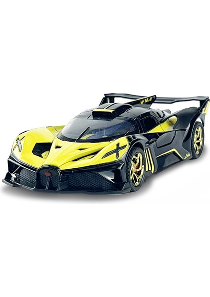 Bugatti Bolide Alaşım Oyuncak Araba Metal Döküm Model Spor Araç Işık ve Geri Çekin Fonksiyonu ile Araba Oyuncak Için (Yurt Dışından)