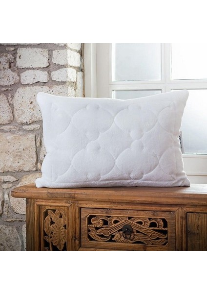 Elegante Nuova Alezli Yastık - Beyaz - 50X70 cm
