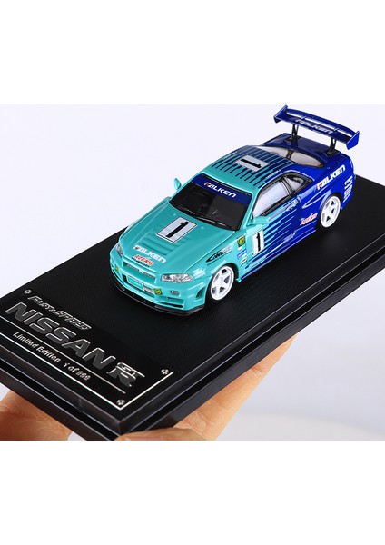 Hızlı Hızlı Fs 1:64 Skyline Gtr R34 Kaşık/falken Döküm Alaşım Model Araba (Yurt Dışından)