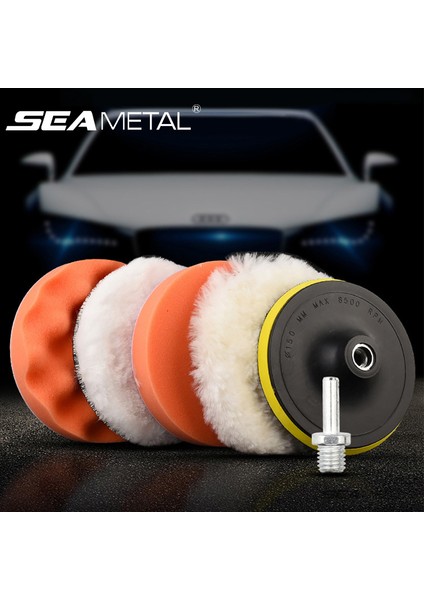 Seametal 6 Adet/takım Araba Parlatma Süngeri Pedleri Kiti Köpük Ped Tampon Seti Parlatma Makinesi Balmumu Pedleri 3/4/5 Inç Çizikleri Çıkarmak Için (Yurt Dışından) fiyatları