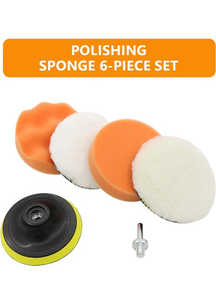 Seametal 6 Adet/takım Araba Parlatma Süngeri Pedleri Kiti Köpük Ped Tampon Seti Parlatma Makinesi Balmumu Pedleri 3/4/5 Inç Çizikleri Çıkarmak Için (Yurt Dışından) modelleri
