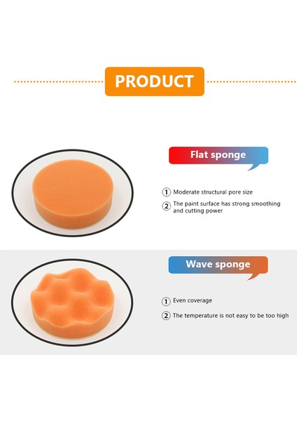Seametal 6 Adet/takım Araba Parlatma Süngeri Pedleri Kiti Köpük Ped Tampon Seti Parlatma Makinesi Balmumu Pedleri 3/4/5 Inç Çizikleri Çıkarmak Için (Yurt Dışından) fırsatları