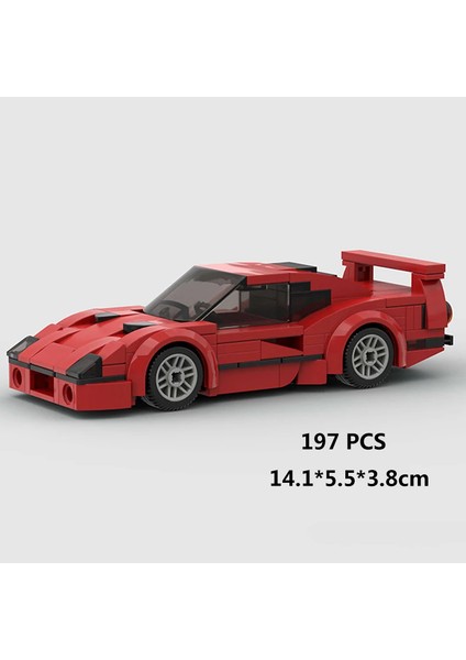 Moc Hız Şampiyonlar Süper Yarış Arabası F1 Büyük Araç Yarış Modeli Yapı Taşları Tuğla Spor Kamyonet Şehir Tekniği Oyuncak (Yurt Dışından)
