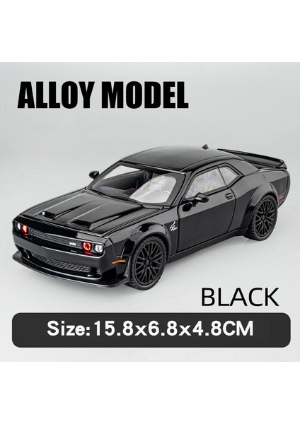 Dodge Challenger Hellcat Srt Ram Trx Pikap Model Araba Metal Döküm Araç Ses ve Işık Minyatür Oyuncak Araba Erkekler Için (Yurt Dışından)