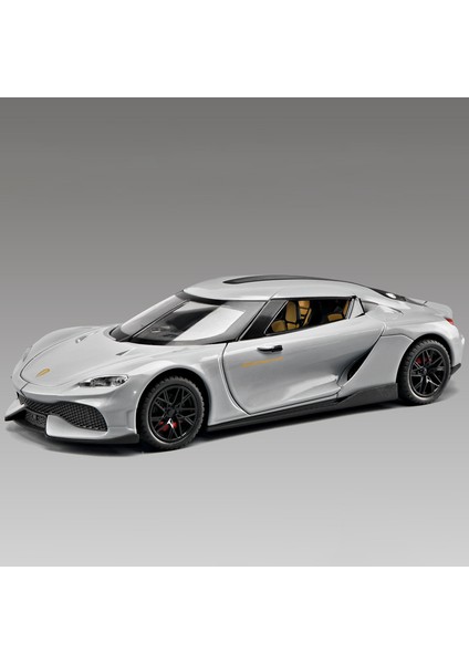 Gemera Gt Spor Araba Alaşım Araba Modeli Simülasyon Döküm Metal Araçlar Modeli Ses ve Işık Koleksiyonu Oyuncağı (Yurt Dışından)