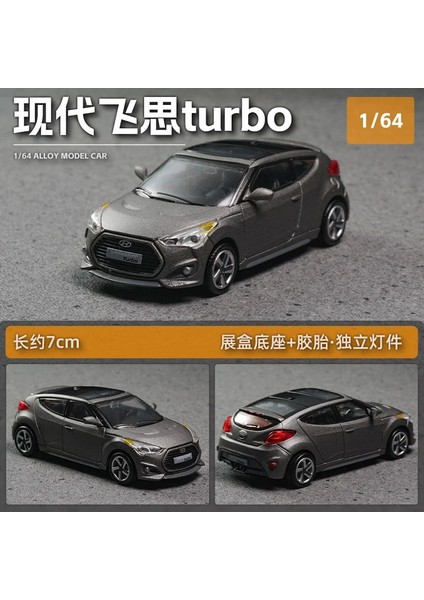 Stokta Yeni Dct/gölge 1:64 Hyundai Veloster Turbo Alaşım Minyatür Döküm Model Hyundai Suv Araba Modeli Özel Oyuncaklar Lar Hediye (Yurt Dışından)
