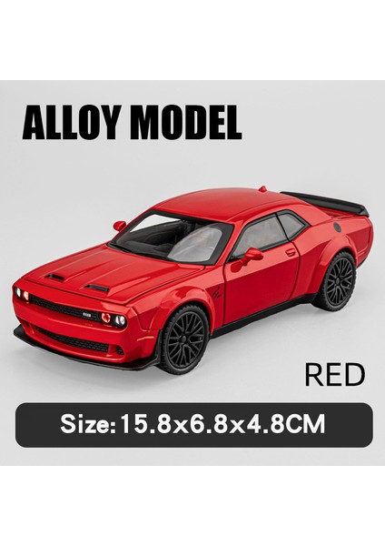 Dodge Challenger Hellcat Srt Ram Trx Pikap Model Araba Metal Döküm Araç Ses ve Işık Minyatür Oyuncak Araba Erkekler Için (Yurt Dışından)