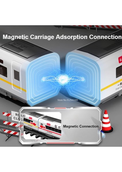 1:60 Ölçekli Fuxing Yüksek Hızlı Demiryolu Oyuncak Araba Modeli Ses Işığı Uzaktan Kumanda Elektrikli Simülasyon Tren Modelleri Süsler (Yurt Dışından)
