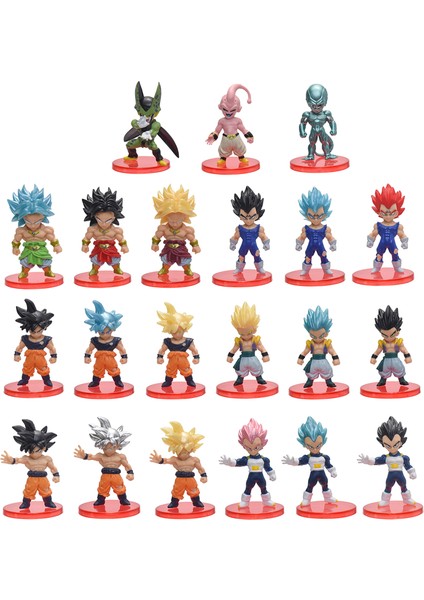21 Adet/takım Dragon Ball Mini Şekil Oyuncaklar Süper Saiyan Goku Vegeta Anime Aksiyon Heykelcik Koleksiyonları Dbz Modeli Bebek Doğum Günü I (Yurt Dışından) fiyatları