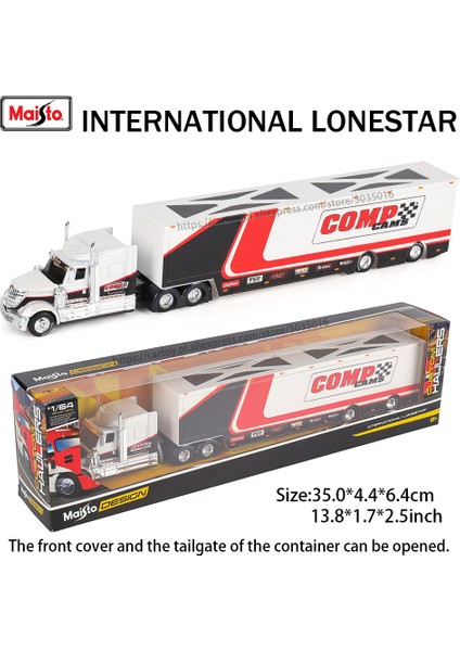 Maisto 1:64 Uluslararası Lonestar®/araç Römorku Tasarım Elit Taşıma Döküm Has Model Araba Modeli Koleksiyonu Hediye (Yurt Dışından) fiyatları