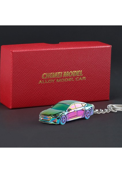 1:64 Gtr R34 Audi Rs7 Elektrolizle Alaşım Oyuncaklar Model Araba Anahtarlık Döküm Metal Zarif Sprey Boyama Kolye Süs (Yurt Dışından)