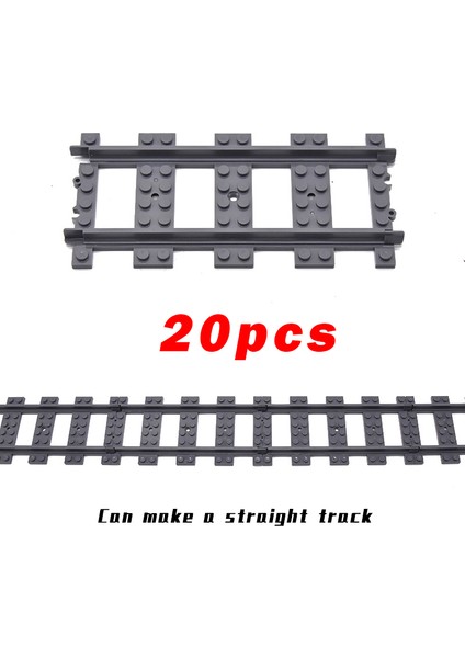 Moc Şehir Tuğla Tren Esnek Inşaat Parçaları Demiryolu Eğrisi Parça R104 Yapı Taşları Model Aksesuarları Uyumlu 53401 (Yurt Dışından)
