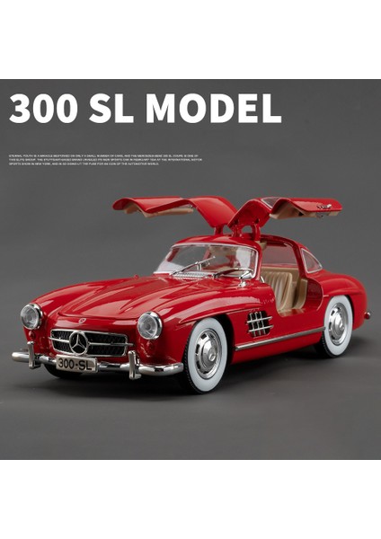 Mercedes-Benz 300SL 1936 Alaşım Model Araba Oyuncak Döküm Metal Döküm Ses ve Işık Oyuncak Arabalar Lar Için Araç (Yurt Dışından)