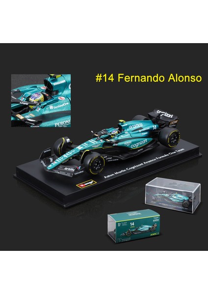 Bburago 1:43 Aston Martin AMR23 F1 Alaşım Araba Modeli Formula Yarış Döküm Oyuncak 14 # Fernando Alonso 2023 (Yurt Dışından) fırsatları