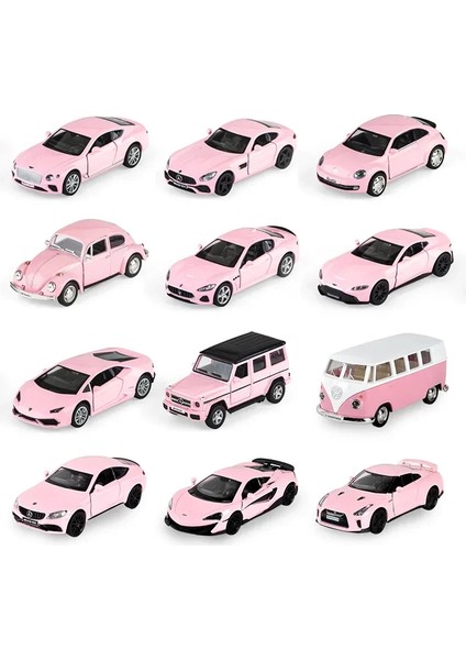 Pembe Benz Döküm Alaşım Model Araba Aydınlatma ve Müzik Simülasyon Araba Koleksiyonu Modeli Bir Kız Oyuncak Hediye Sunar (Yurt Dışından) modelleri
