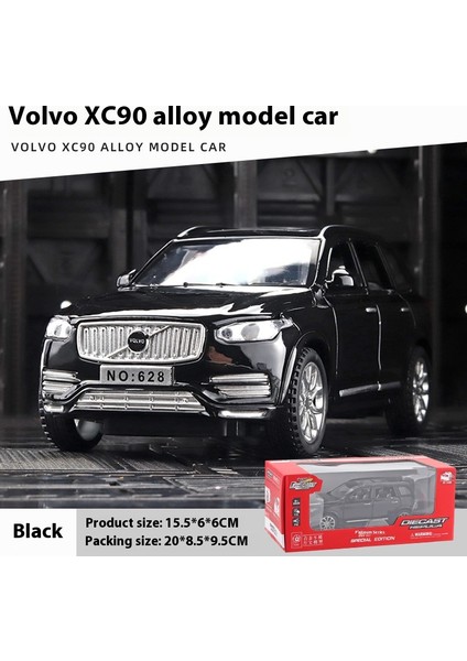 Volvo XC90 Suv Alaşım Araba Modeli Döküm Metal Modeli Ses ve Işık Oyuncakları Araba Merkezi Kontrol Süsler Lar Için Hediye (Yurt Dışından)