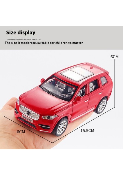 Volvo XC90 Suv Alaşım Araba Modeli Döküm Metal Modeli Ses ve Işık Oyuncakları Araba Merkezi Kontrol Süsler Lar Için Hediye (Yurt Dışından) modelleri