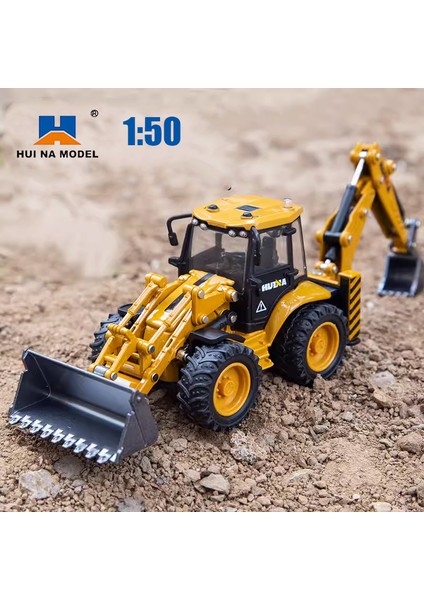 Huina 1/50 Minyatürleri Metal Araba Yükleyici Kamyon Yükleyici Ekskavatör Paletli Modeli Paletli Oyuncaklar Için Döküm Oyuncak Araçlar (Yurt Dışından) modelleri