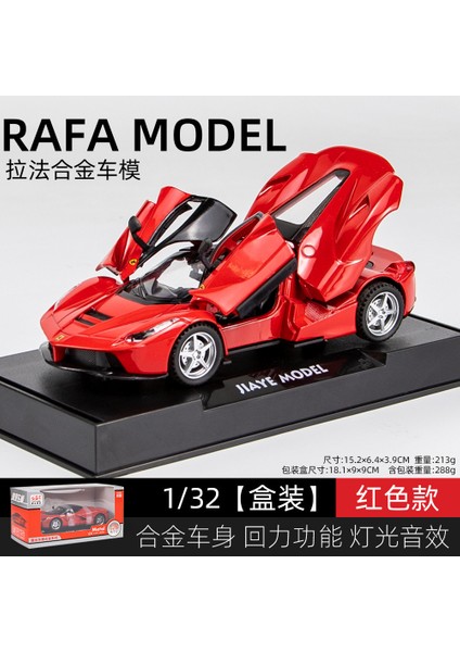 Ferrari Laferrari Yüksek Simülasyon Döküm Metal Alaşım Model Araba Ses Işığı Geri Çekin Koleksiyon Oyuncak A150 (Yurt Dışından)