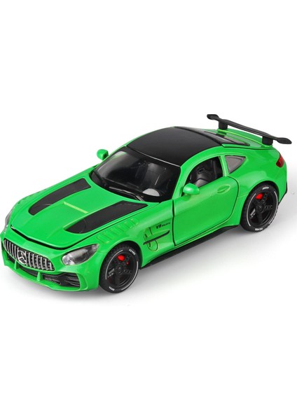 Mercedes Benz Amg Gtr Alaşım Spor Araba Diecast Metal Model Ses ve Işık Oyuncak Araba Merkezi Kontrol Süsler Ekran Hediye (Yurt Dışından)