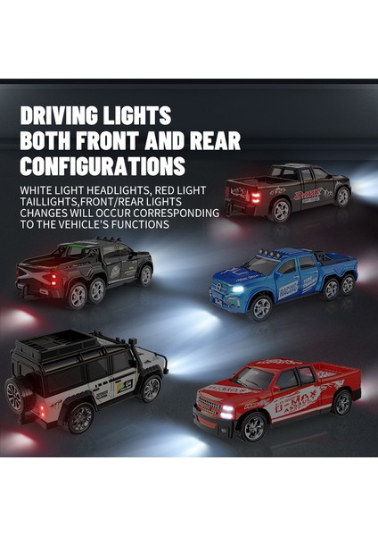1/64 Mini Rc Araba 2.4g Uzaktan Kumanda Arabalar Sürüklenen Alaşım Kamyon Modeli Işık ile Off-Road Araç Oyuncakları Boys Için Hediye (Yurt Dışından) modelleri