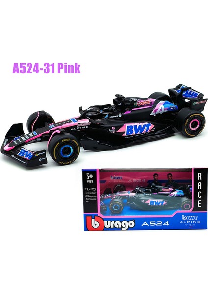 Bburago 1:43 RB20 W12 W115 A523 A524 MCL38 W13 SF24 W07 F1 Yarış Formülü Araba Statik Simülasyon Döküm Alaşım Model Araba Tos Hediye (Yurt Dışından)
