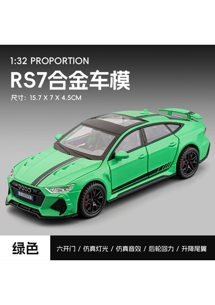 Rs7 Spor Araba Alaşım Pres Döküm Model Araba Koleksiyonu Süsler Ses ve Işık Oyuncaklar Boys Için Erkek Arkadaşı Için Hediye A922 (Yurt Dışından)