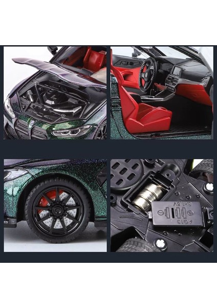 Bmw M4 Im Alaşım Minyatür Araba Döküm Metal Ölçekli Araba Modeli Ses ve Işık Simülasyon Koleksiyonu Oyuncağı Araç Hediye (Yurt Dışından) fırsatları