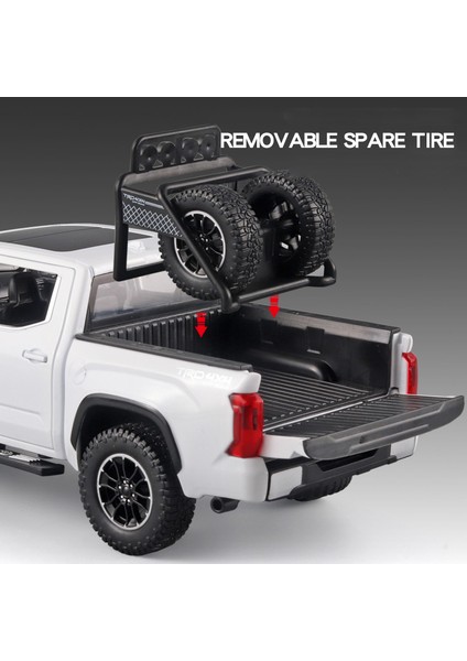 Büyük Toyota Tundra Suv Model Araba Diecast Minyatür Metal Araba Off-Road Araç Koleksiyonu Ses Işık Oyuncağı Lar Için (Yurt Dışından) modelleri