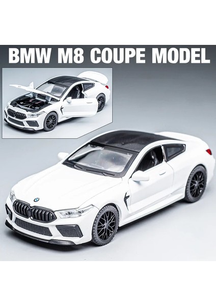 Bmw Serisi M8 Supercar Alaşım Pres Döküm ve Oyuncak Araçlar Metal Oyuncak Araba Modeli Ses ve Işık Koleksiyonu Oyuncak (Yurt Dışından)