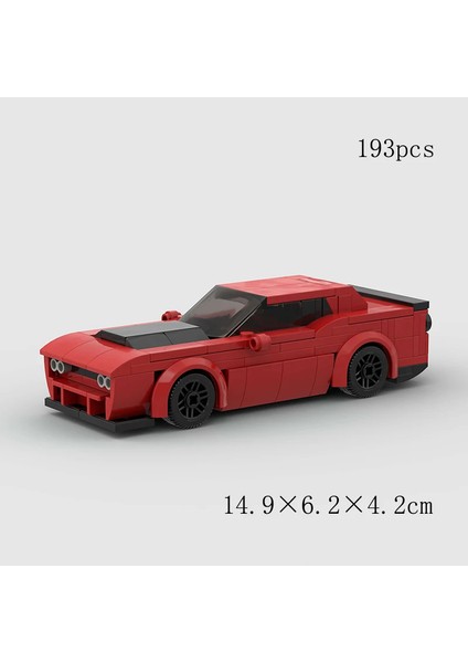 Moc Hız Şampiyonlar Süper Yarış Arabası F1 Büyük Araç Yarış Modeli Yapı Taşları Tuğla Spor Kamyonet Şehir Tekniği Oyuncak (Yurt Dışından)