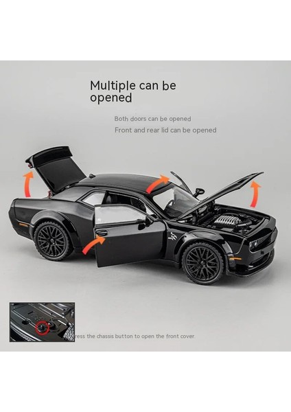 Ölçekli Challenger Hellcat Döküm Metal Arabalar Oyuncak Geri Çekin Hellcat Model Arabalar Ses ve Işık ile Hellc Lar Için Hediye (Yurt Dışından) fırsatları