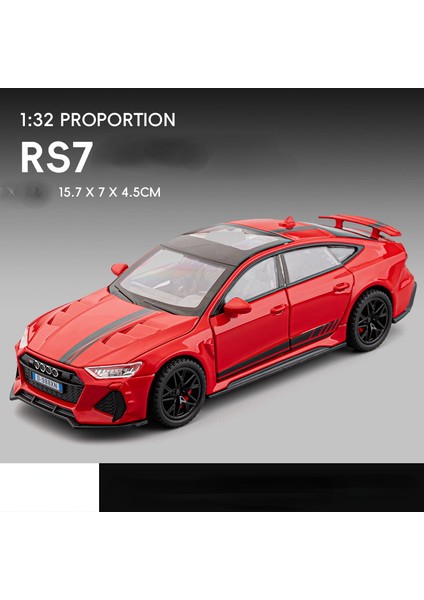 Rs7 Spor Araba Alaşım Pres Döküm Model Araba Koleksiyonu Süsler Ses ve Işık Oyuncaklar Boys Için Erkek Arkadaşı Için Hediye A922 (Yurt Dışından)