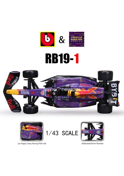 Wansong2 Bburago 1:43 F1 Red Bull Ferrari Mercedes Benz Aston Martin Mclaren Alfa Romeo Alaşım Lüks Araba Döküm Araba Modeli Oyuncak Serisi (Yurt Dışından)