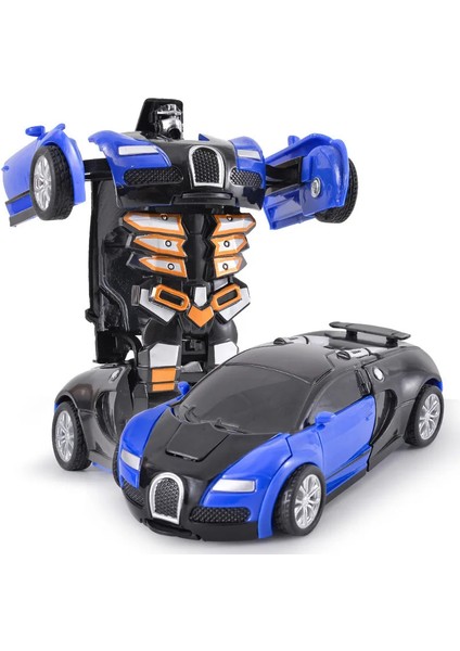 Şekil Değiştiren Oyuncak Araba Atalet Darbe Tek Tuşla Şekil Değiştiren Bulmaca Çarpışma Şekil Değiştiren Autobot Robot (Yurt Dışından)
