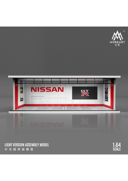 Timemicro + Morart 1:64 Ölçekli Diorama Araba Garaj Modeli Montaj LED Aydınlatma Otopark Zemin Ekran Sahne Modeli (Yurt Dışından)