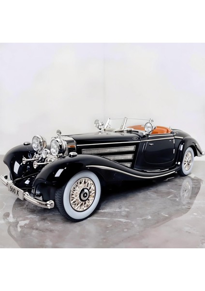 Mercedes Benz 500 K 1936 Alaşım Metal Pres Döküm Model Araba Ses ve Işık Dış Dekorasyon Trendy Süsler Arkadaş Için Hediye (Yurt Dışından) fiyatları