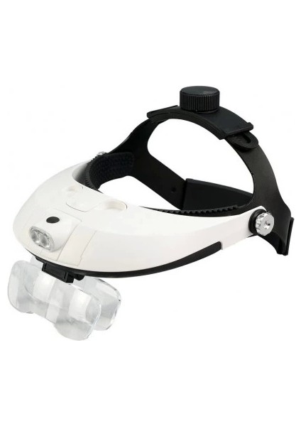 5 Mercekli Çok Fonksiyonlu, Başlık Tip Işıklı Büyüteç 81001H