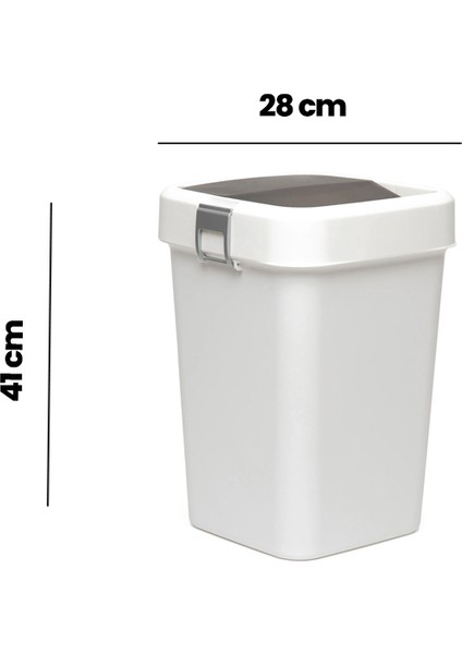 Comfort Dust Bin Beyaz Mutfak Çöp Kovası - 18 Lt
