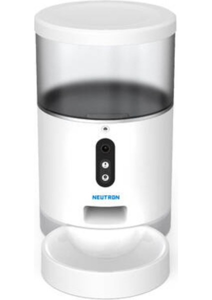 Kameralı Ve Sesli Akıllı Mama Kabı - Beyaz