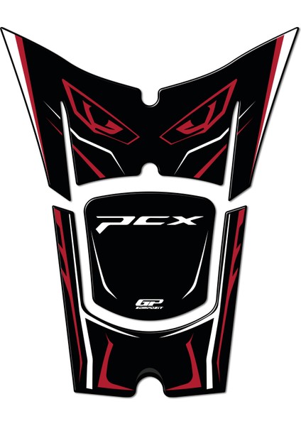 Honda Pcx 125 / 150 2025 Uyumlu Tank Pad Kırmızı