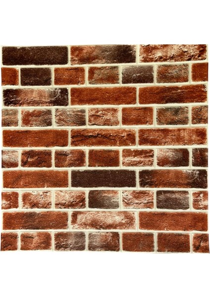 Elite 70X70 cm Kendinden Yapışkanlı Alacalı Kiremit Taş Desen Esnek Köpük Duvar Paneli (1 Adet 0,49M²) 1 Adet