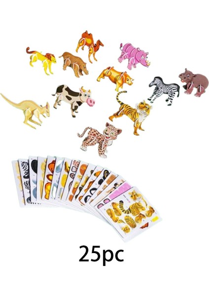 3D Karikatür Öğrenme Etkinlikleri Ince Motor Becerileri Montessori Oyuncakları Hayvanlar (Yurt Dışından) modelleri