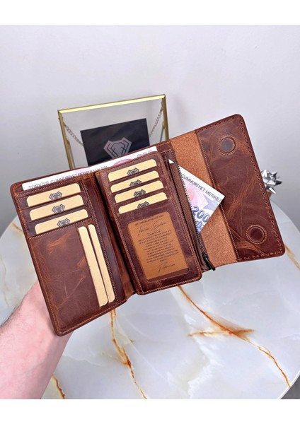Hakiki Deri Saraciye Dikişli Çok Bölmeli Kadın Cüzdan 2095 fiyatları