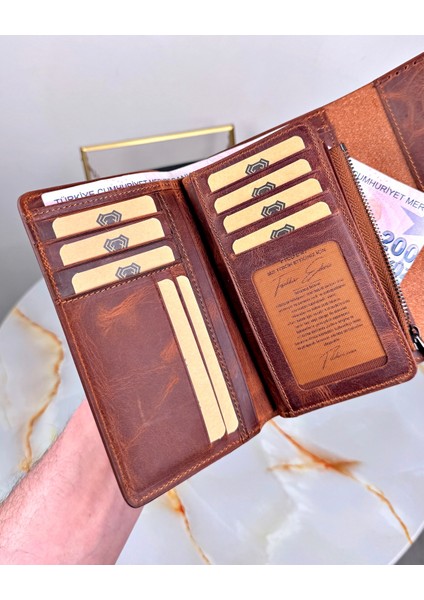 Hakiki Deri Saraciye Dikişli Çok Bölmeli Kadın Cüzdan 2095 modelleri