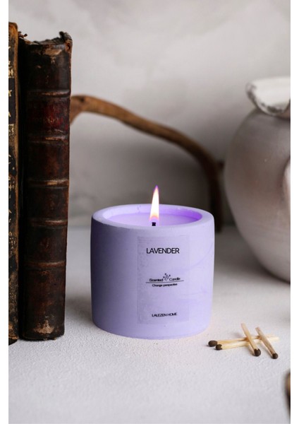 Elite Lavender Beton Mum 1 Adet