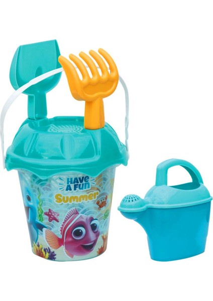 Elite Aqua Suluklu Kova Seti ve Kum Kovası, Pratik ve Dayanıklı Bahçe Gereçleri 1 Adet