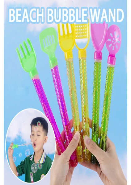 Elite Renkli Köpük Üfleme Seti, 3 Parça, Eğlenceli ve Renkli Baloncuk Oyunu 1 Adet