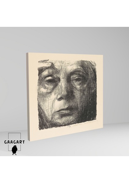 Kare Kanvas Tablo Ünlü Eserler Käthe Kollwitz Selbstbildnis fiyatları